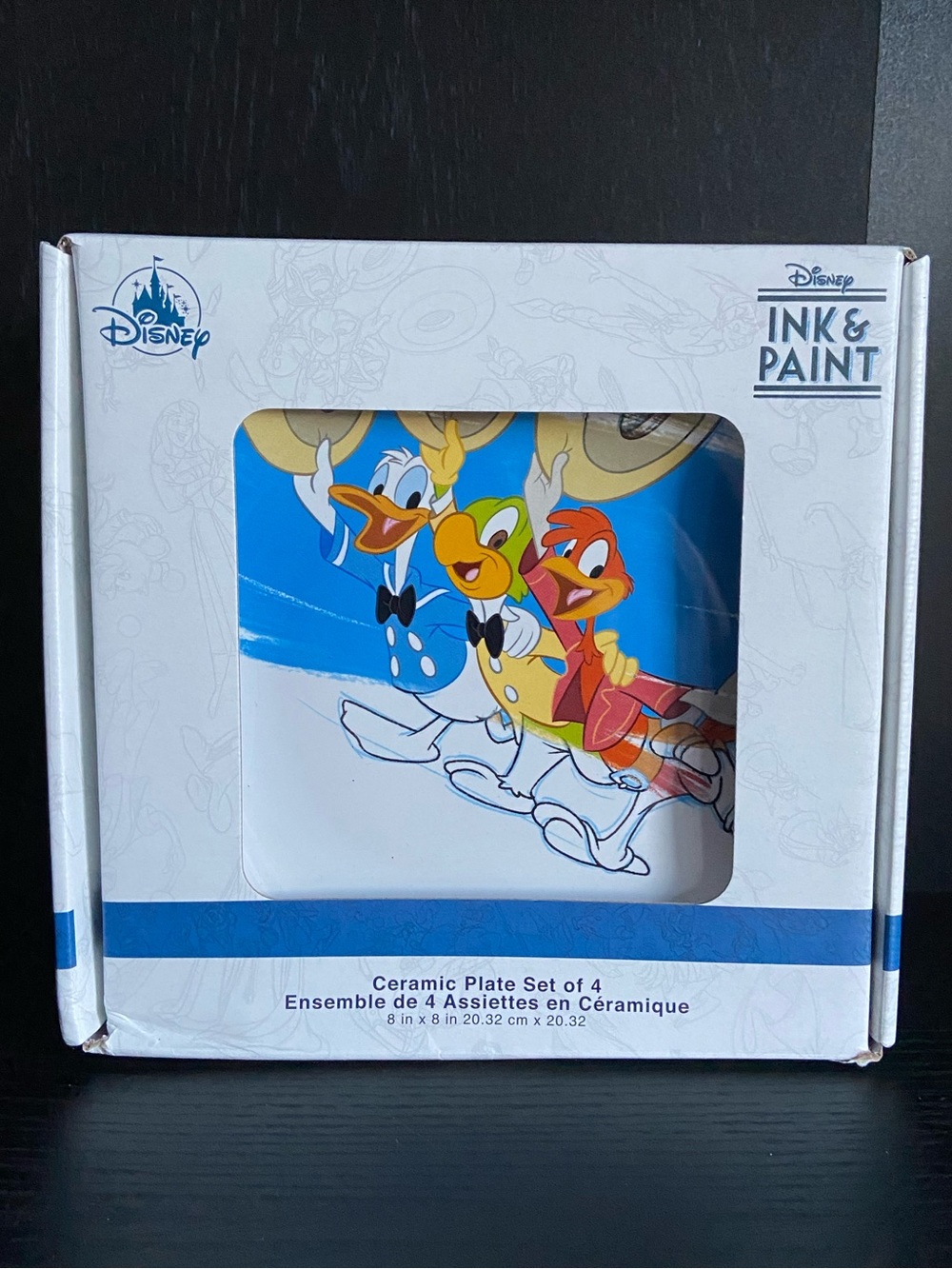 Disney Parks Ink and Paint Plates Set of 4